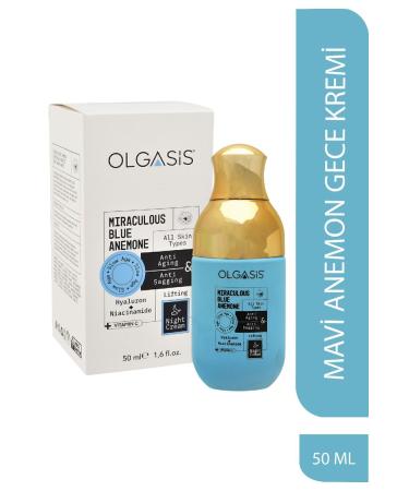 Olgasis Blue Anemone Intensive Night Cream Anti-wrinkle Blue Anemone Night Cream 50ml
