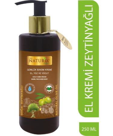 Naturix Olive Oil Essence Hand Face Body Cream 250 Ml Intensive Moisturizing Care Cream for Sensitive Skin