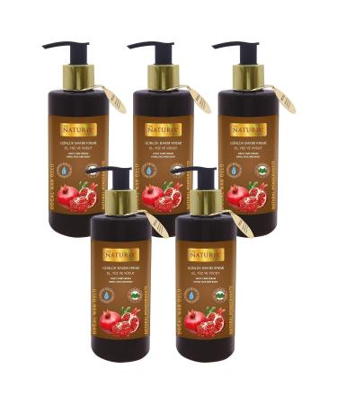 Naturix 250 ml Repairing Vitamin Hand Face Body Care Cream 5-pack Pomegranate Cream Pomegranate Cream