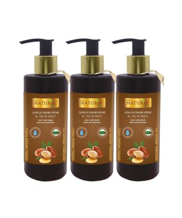 Naturix Argan Oil Skin Cream Hand Face Body Moisturizer 3 Barrier Cream O un Moisture Series 250 ml