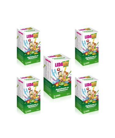 LedaPharma Ledavit Multivitamin and Mineral Syrup 150ml X5 Pieces