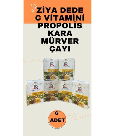 More Atom Tea Vitamin C Propolis Black Elderberry Tea 6 Boxes