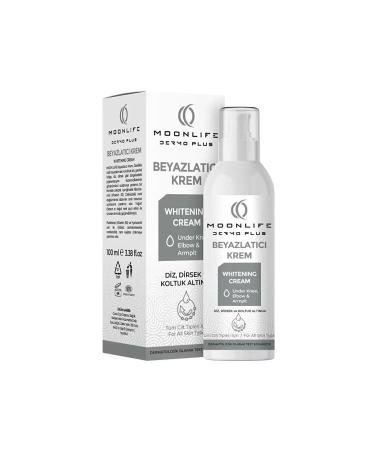 Moonlife Whitening Cream for Darkening of Underarms & Knees & Elbows & Face and Private Areas 100 Ml
