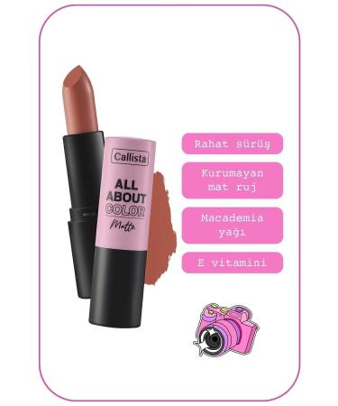 Callista All About Color Matte Lipstick Moisturizing Matte Lipstick - 501 Our Juliet - Nude - Buy Online on GoSupps.com