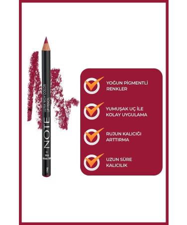 Note Cosmetics Ultra Rich Color Lip Pencil 13 Hollywood Pink - Buy Online on GoSupps.com