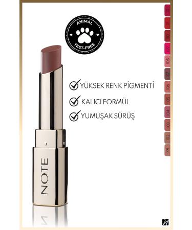 Note Cosmetics Iconic Matte Lipstick Permanent Matte Lipstick 107 Idol - Brown - Buy Online on GoSupps.com
