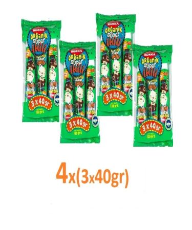 Koska Tube Organic Super Double Tahini Molasses Mix Advantage Package 4 X (3x 40 G)8690710141241