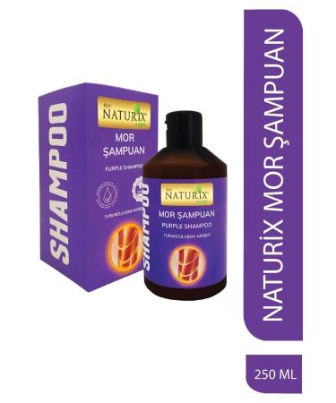 Naturix Purple / Silver Shampoo Anti-Orange Salt Paraben Phosphate Free Purple Shampoo 250 Ml