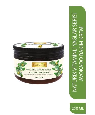 Naturix Vitamin Oil Series Avocado Essence Hand Face Body Cream 250 ml Intensive Moisture Therapy