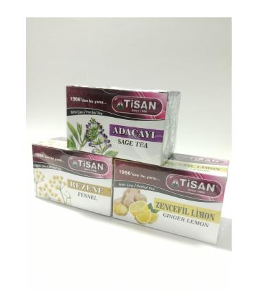 Tisan Sage 20' Li & Ginger Lemon 20' Li & Fennel 20' Li