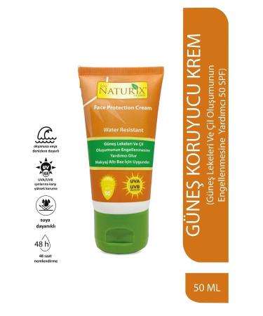 Naturix Spf 50+ Face Sunscreen Cream Anti-Spot Uva - Uvb Cream Face Cream