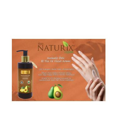 Naturix Avocado Oil Extract 250 ml Organic Daily Care Cream Moisturizing Hand - Face - Body Care Cream - Buy Online on GoSupps.com