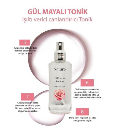 Naturix Rose Yeast Brightening and Pore Tightening Toner 100ml - Buy Online on GoSupps.com