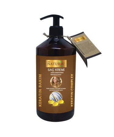 Ilgaz Naturix Organix Salt-Free Keratin Hair Conditioner 500 Ml Herbal Keratin Care Hair Conditioner for Damaged Hair Does Not Contain Paraben - Buy Online on GoSupps.com