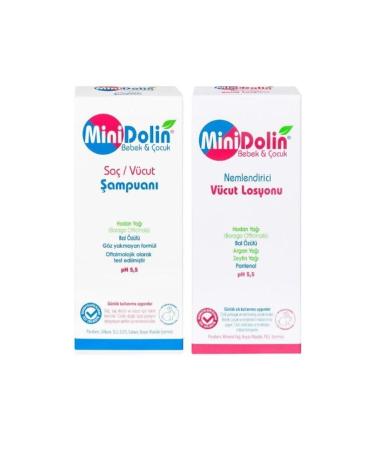 Dermadolin Minidolin Baby & Child Hair and Body Shampoo 250 Ml + Body Lotion 250 Ml - Buy Online on GoSupps.com