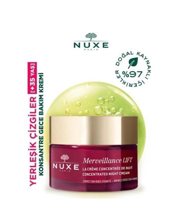 Nuxe Merveillance Lift Concentrated Firming Moisturizing 96% Natural Night Cream 50ml Facelight258