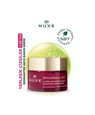 Nuxe Merveillance Lift Firming Anti-Aging Natural Night Skin Care Cream 50ml - Buy Online on GoSupps.com