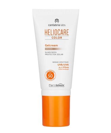 Heliocare Color Spf 50 Gelcream Brown Tinted Sun Cream Dark Skin 50 ml - Buy Online on GoSupps.com