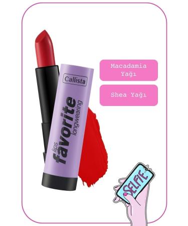 Callista Lips Favorite Longwearing Lipstick Lipstick 302 Planet Red - Red - Buy Online on GoSupps.com