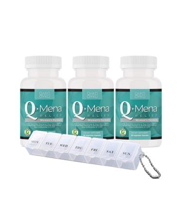 Story Q-mena - Qmena - Mena - 30 Capsules 3 Boxes Medicine Box
