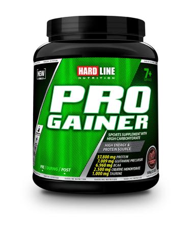 Hardline Progainer Strawberry Flavored 1406 gr Carbohydrate