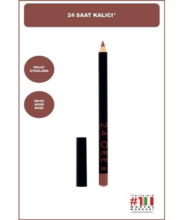 Deborah 24ore Lip Pencil No: 2 Nude Rose