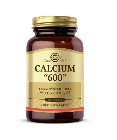 Solgar Calcium 600 (Oyster Shell) 60 Tablets