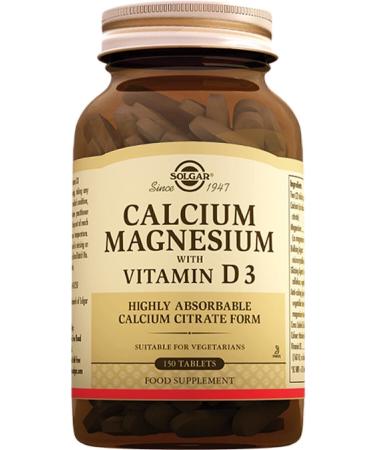 Solgar Calcium Magnesium Vitamin D3 150 Tablets