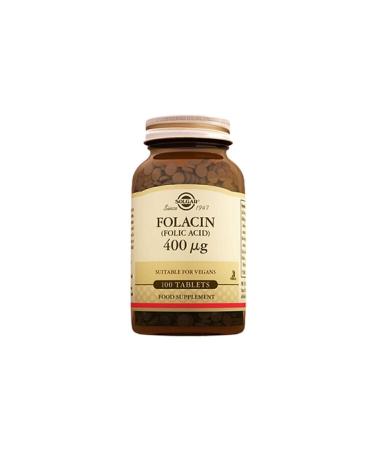 Solgar Folic Acid 400 Mcg 100 Tablets