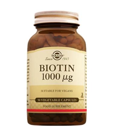 Solgar Biotin 1000 Mcg 50 Herbal Capsules
