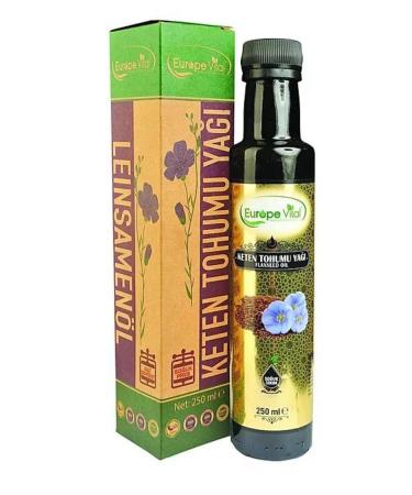 Europe Vital Organic Cold Pressed Linseed Oil 250 ml