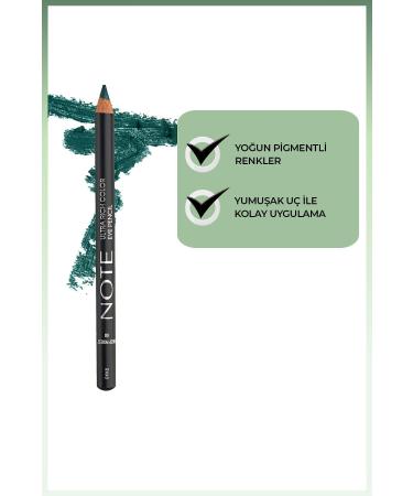 Note Cosmetics Ultra Rich Color Eye Pencil 08 Deep Forest - Dark Green - Buy Online on GoSupps.com