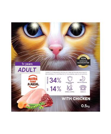 Petiva Adult Cats Chicken Meat Dry Cat Food (500 GRAMS CHICKEN) - Buy Online on GoSupps.com