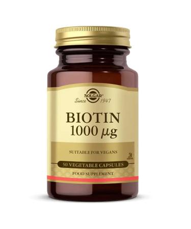 Solgar Biotin 1000 Mcg 50 Capsules