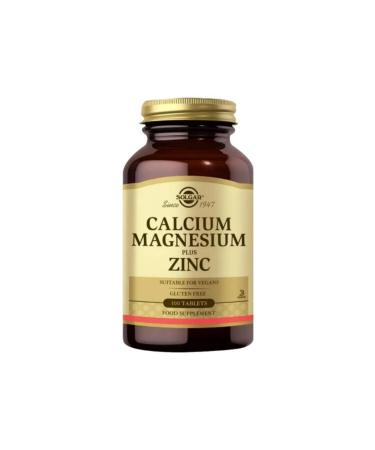 Solgar Calcium Magnesium Plus Zinc 100 Tablets