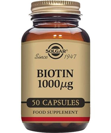 Solgar Biotin 1000 Mcg 50 Capsules