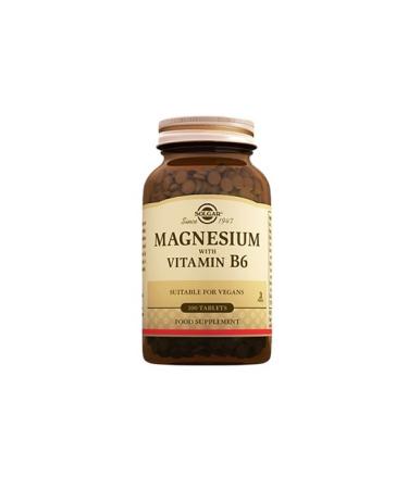 Solgar Magnesium Vitamin B6 100 Tablets - Buy Online on GoSupps.com