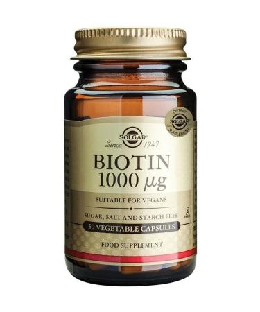 Solgar Biotin 1000 Mcg 50 Capsules