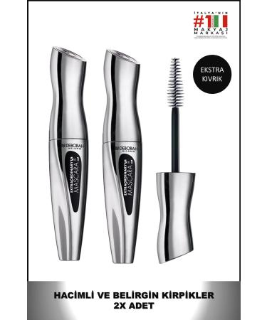 Deborah Milano Extraordinary 5 In 1 Black Mascara* 2 Pieces