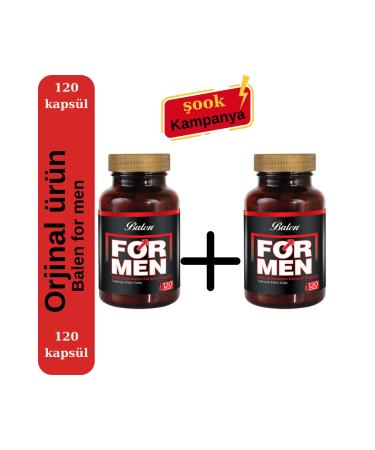 Balen 2 Pieces Formen Tribulus Men's Health 120+120 CAPS.634MG. Balen Double For