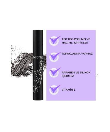 Note Cosmetics Sculpt Master Extra Black Separating and Volume Mascara - Black - Buy Online on GoSupps.com