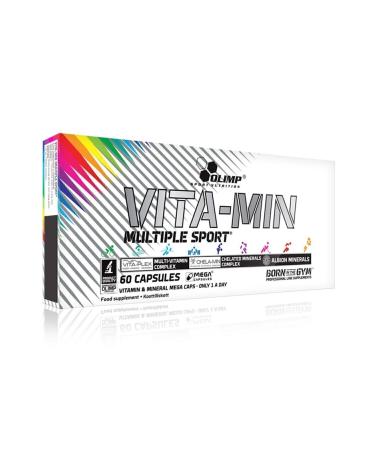 Olimp Vita-min Multiple Sport 60 Capsules A B1 B2 B12 B3 B5 B6 Biotin Copper Zinc Iron Iodine Calcium