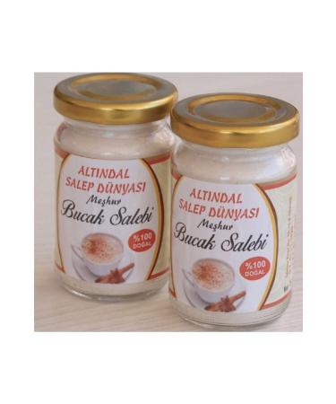 Alt ndal Salep World Bucak 2 Pieces 50 gr Additive-Free 100% Natural Bucak Salep Natural Bucak Salep (TOTAL 100GR)