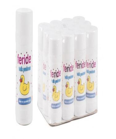 FERIDE ROSE SCENTED TALCUM POWDER Feride Talc Powder Diaper Rash Powder 75 gr 12 Pieces