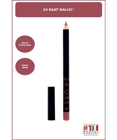 Deborah 24ore Lip Pencil No: 7 Antique Rose