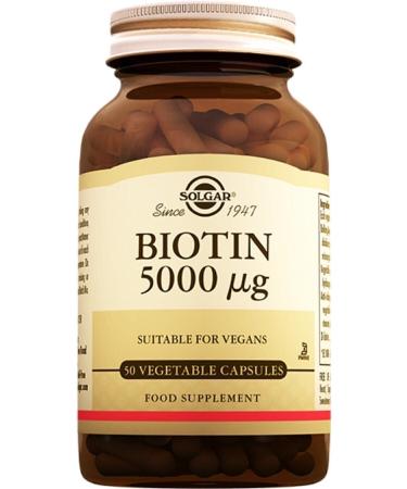 Solgar Biotin 5000 Mcg 50 Capsules