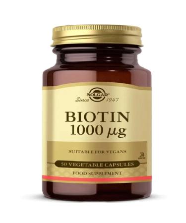 Solgar Biotin 1000 Mcg 50 Herbal Capsules - Buy Online on GoSupps.com