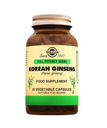 Solgar Korean Ginseng (PANAX G NSENG) 50 Capsules E-vital