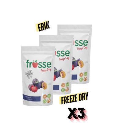 frosse Plum Crisp Freeze Dried 3-Piece Plum Chips