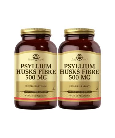 Solgar Psyllium Husks Fibre 200 Capsules X2 Pieces
